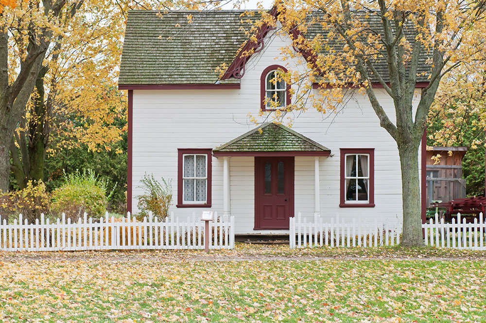 Rural home in a village